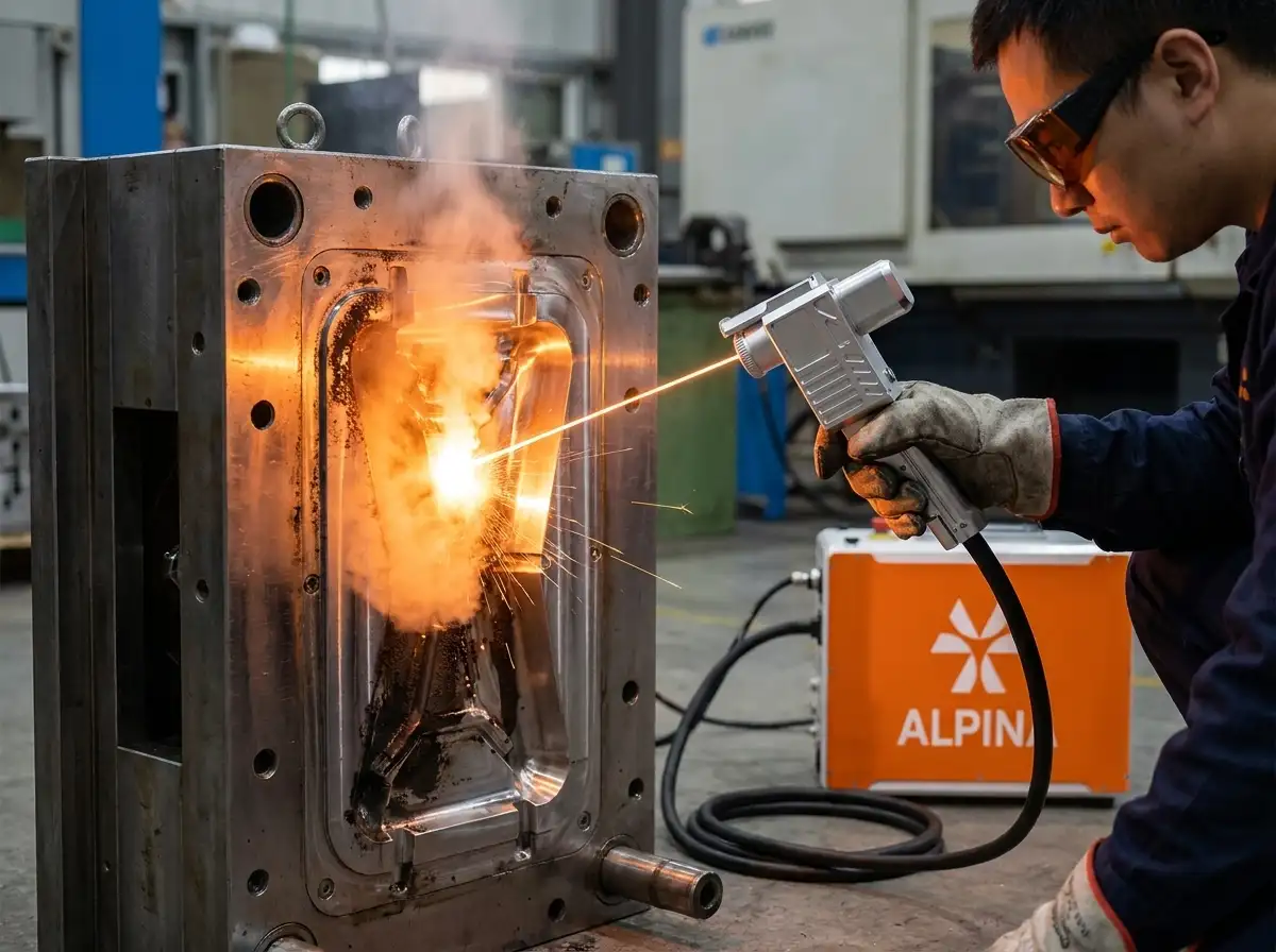 Nettoyage de moules industriels au laser