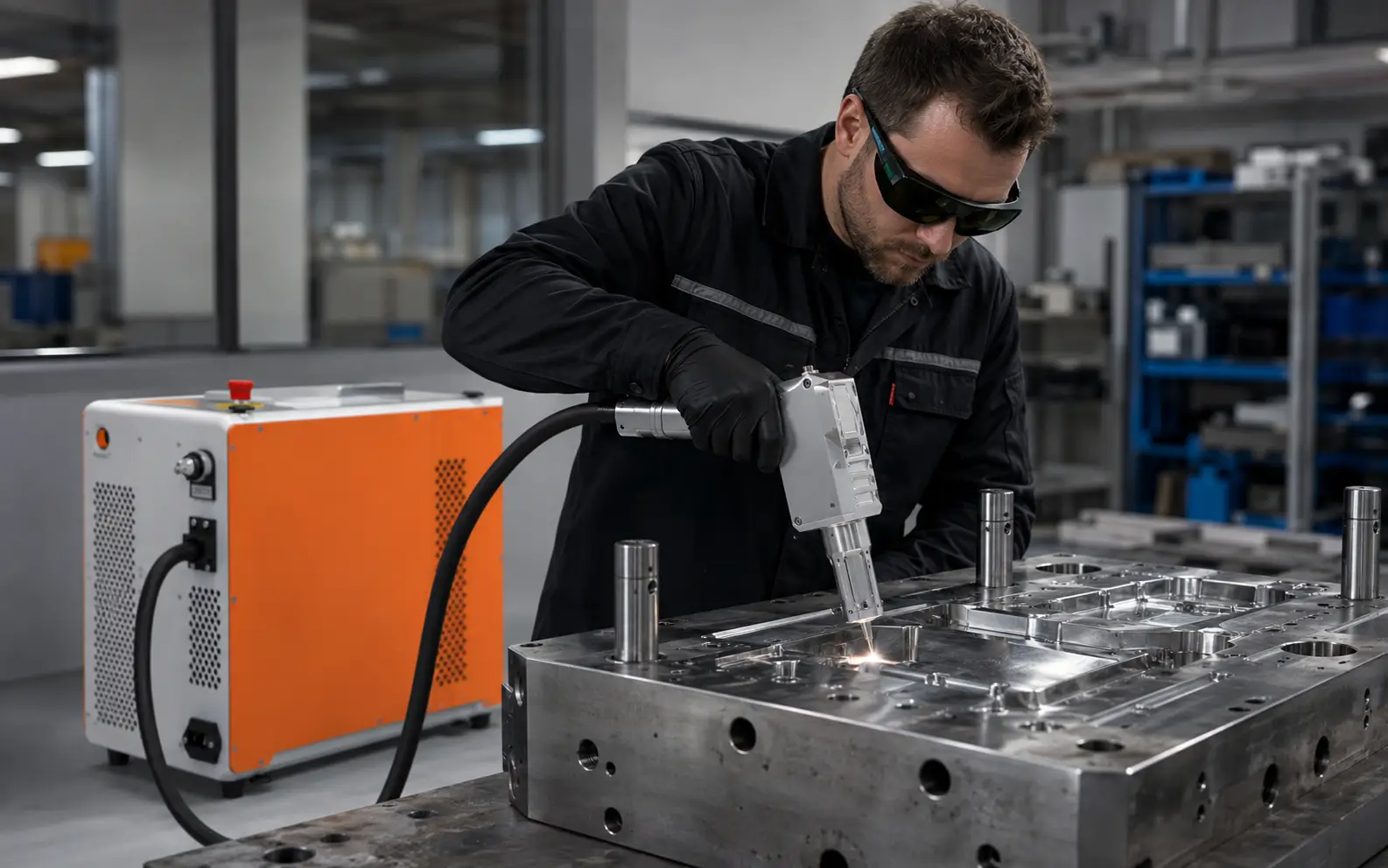 Nettoyage laser pulsé d'un moule industriel poli sans altération du support