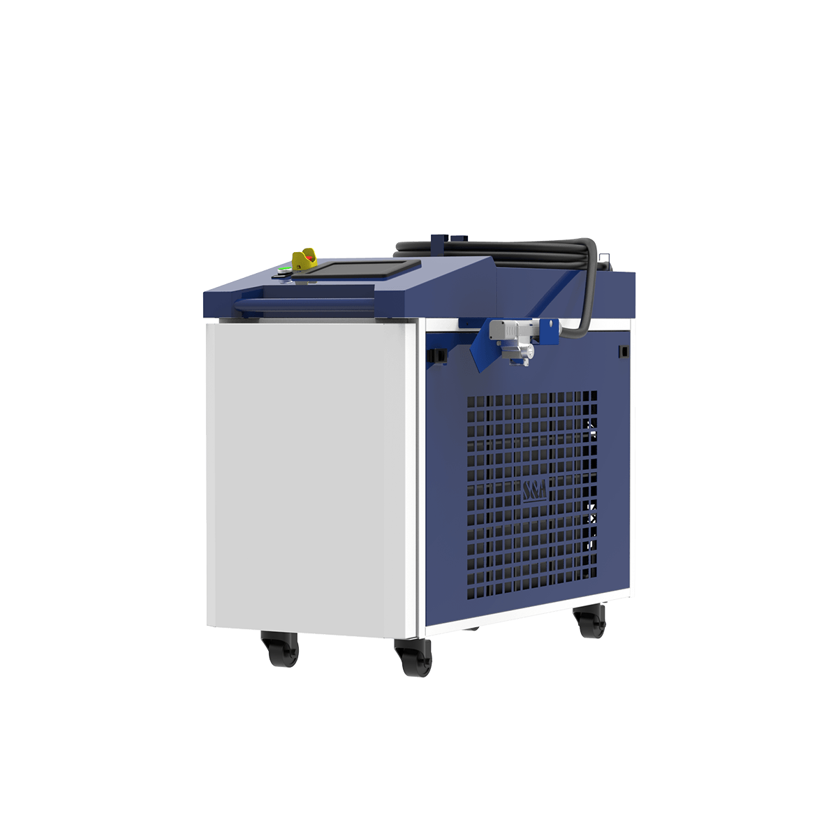 Décapeur laser continu Essentiel 2000 à 6000 W, vue de trois quarts avant droite