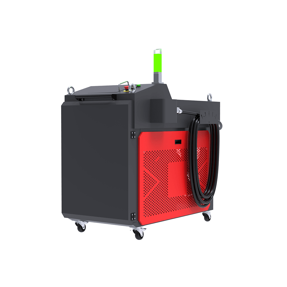 Décapeur laser continu 6000 W Industrie, vue de trois quarts avant droite