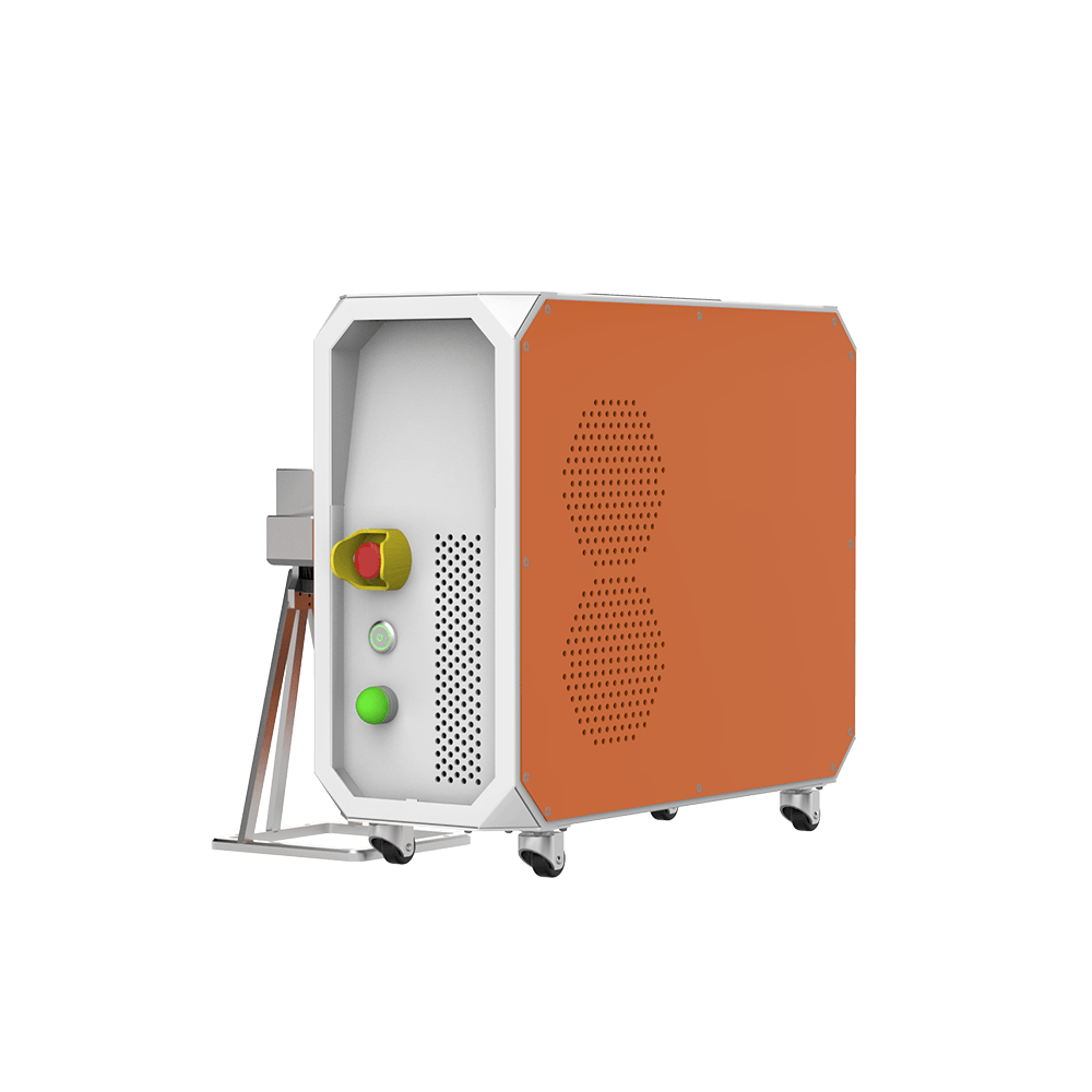 Machine laser pulsé 3-en-1 — vue trois quarts avant droite