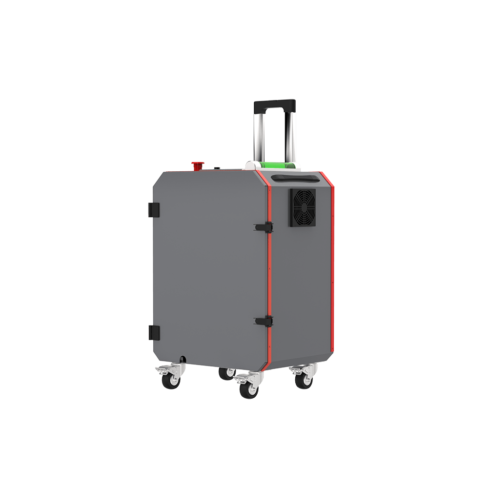 Nettoyeur laser pulse valise 200W — vue trois quarts avant droite