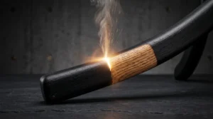 Décapage laser d'un support en bois