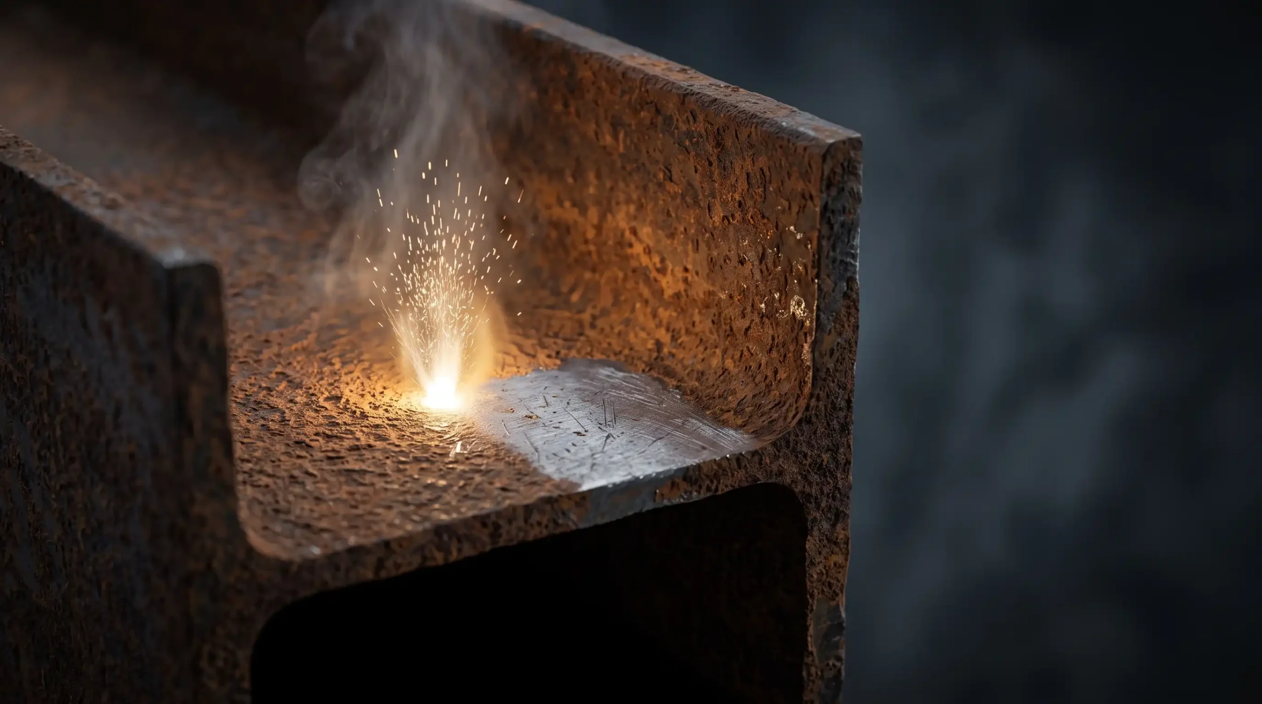 Corrosion — application du nettoyage laser